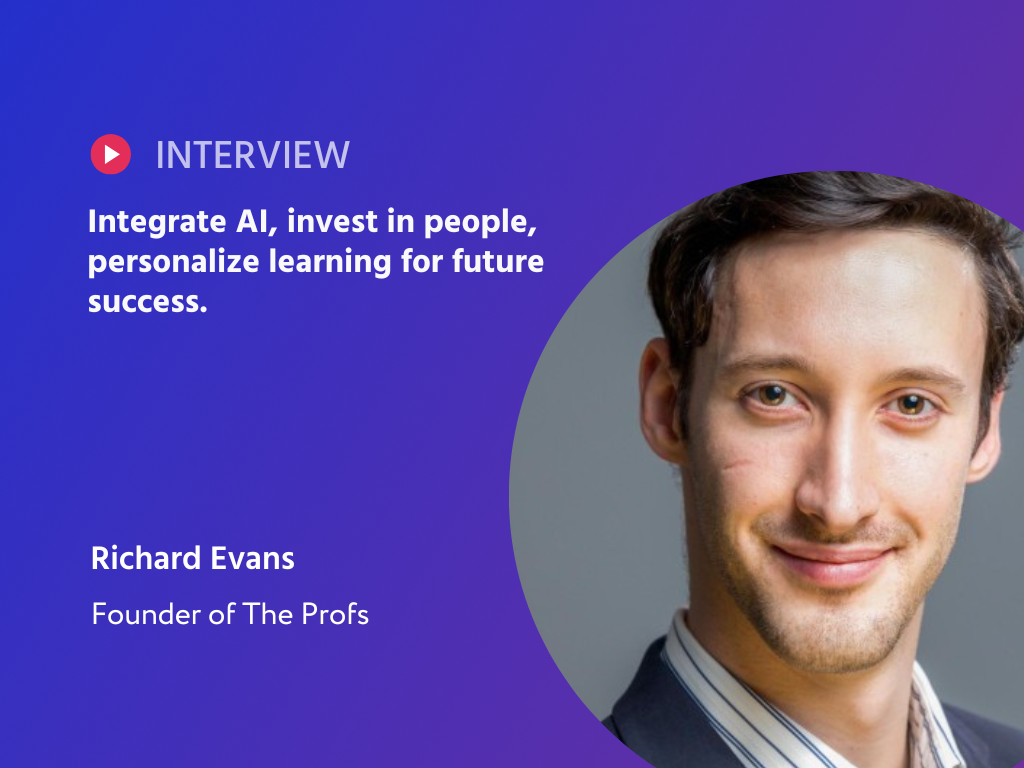 Revolutionizing Education: Richard Evans Unveils the Future of Learning with AI and Personalized Tutoring at The Profs